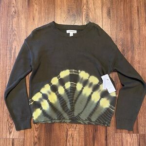 NWT Treasure & Bond tie dye crew neck sweater size Girls XL 14/16 100% Cotton